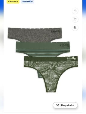 NWT Kindly Yours 3-pack Thongs Size Xxl